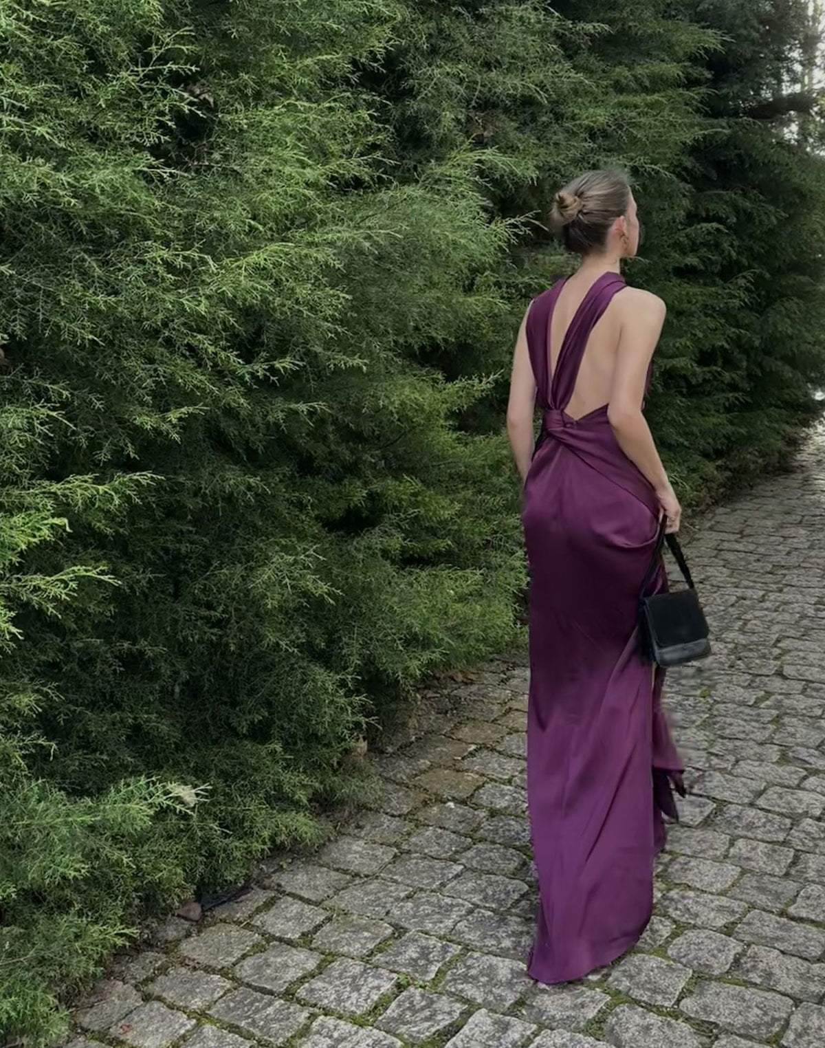 vestido nó roxo Minu