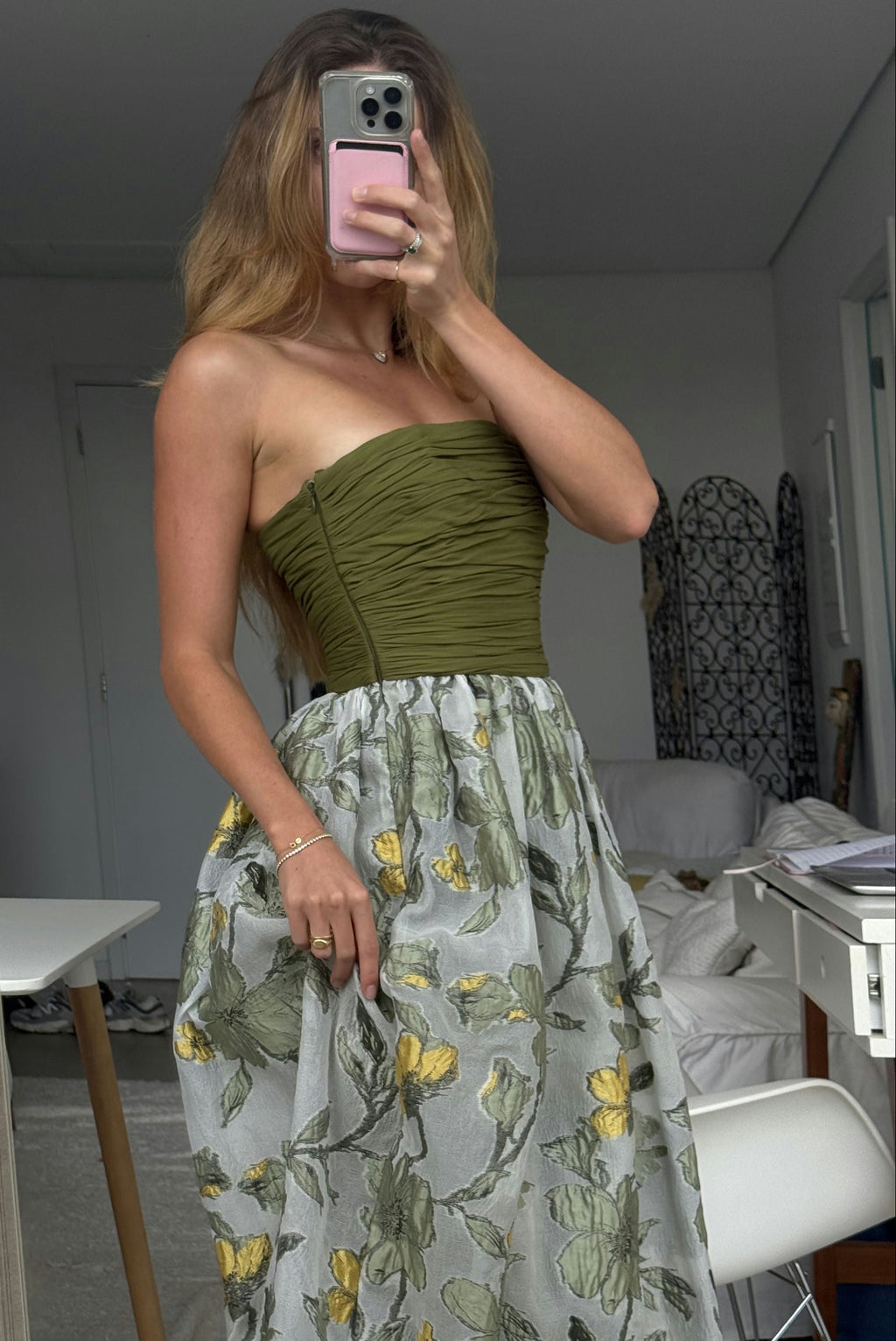 vestido jacquard dgaia