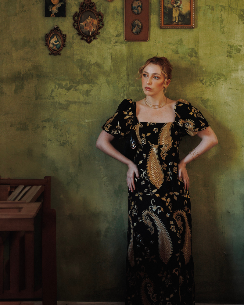 vestido paisley