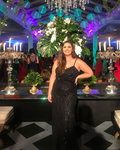 vestido pedraria preto