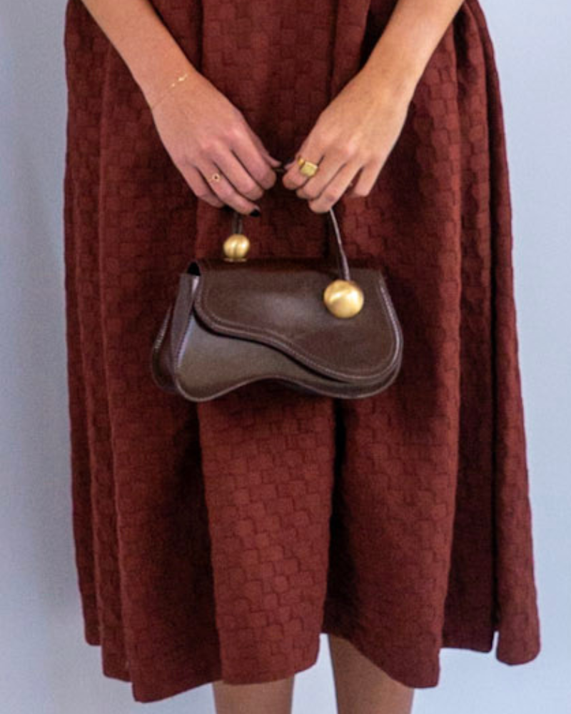 bolsa marrom café cult gaia