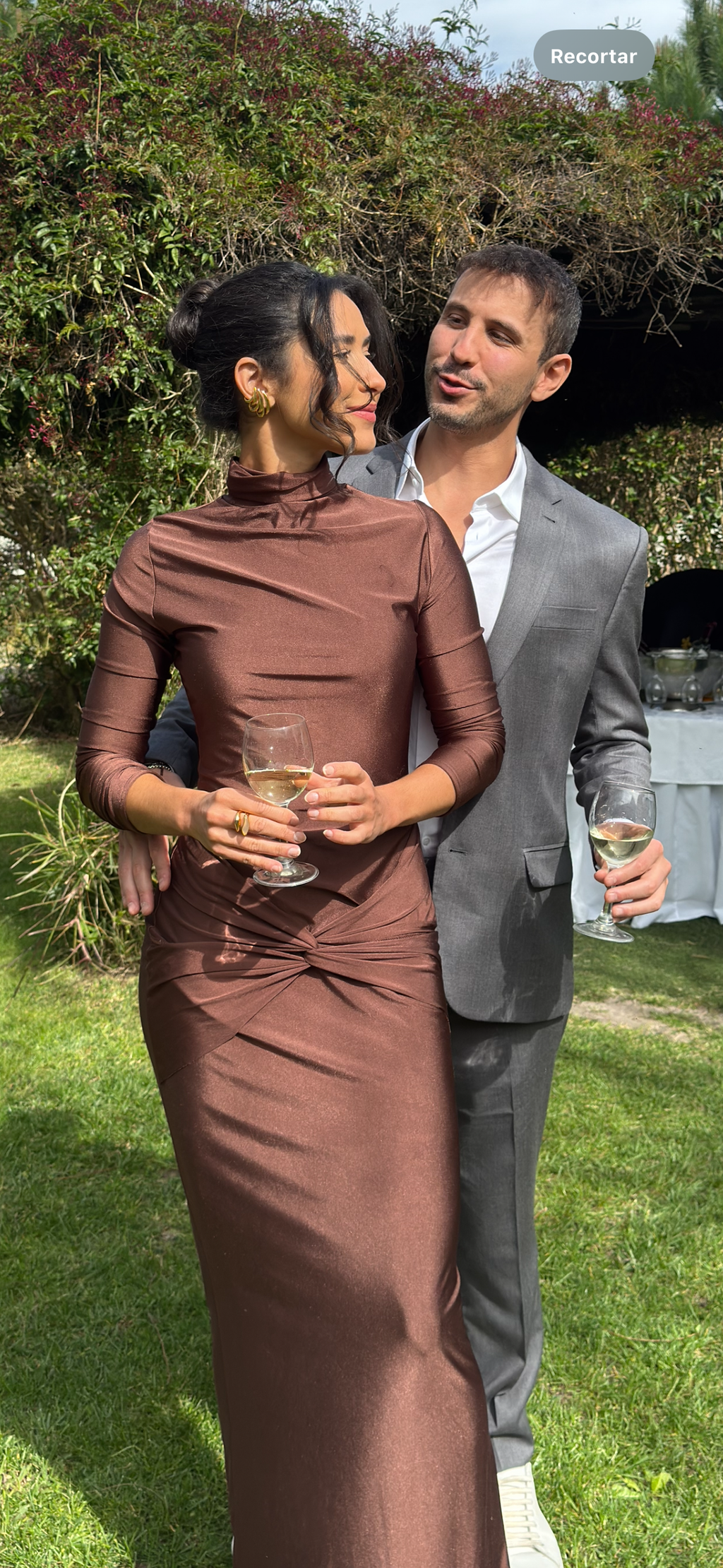 Vestido marrom