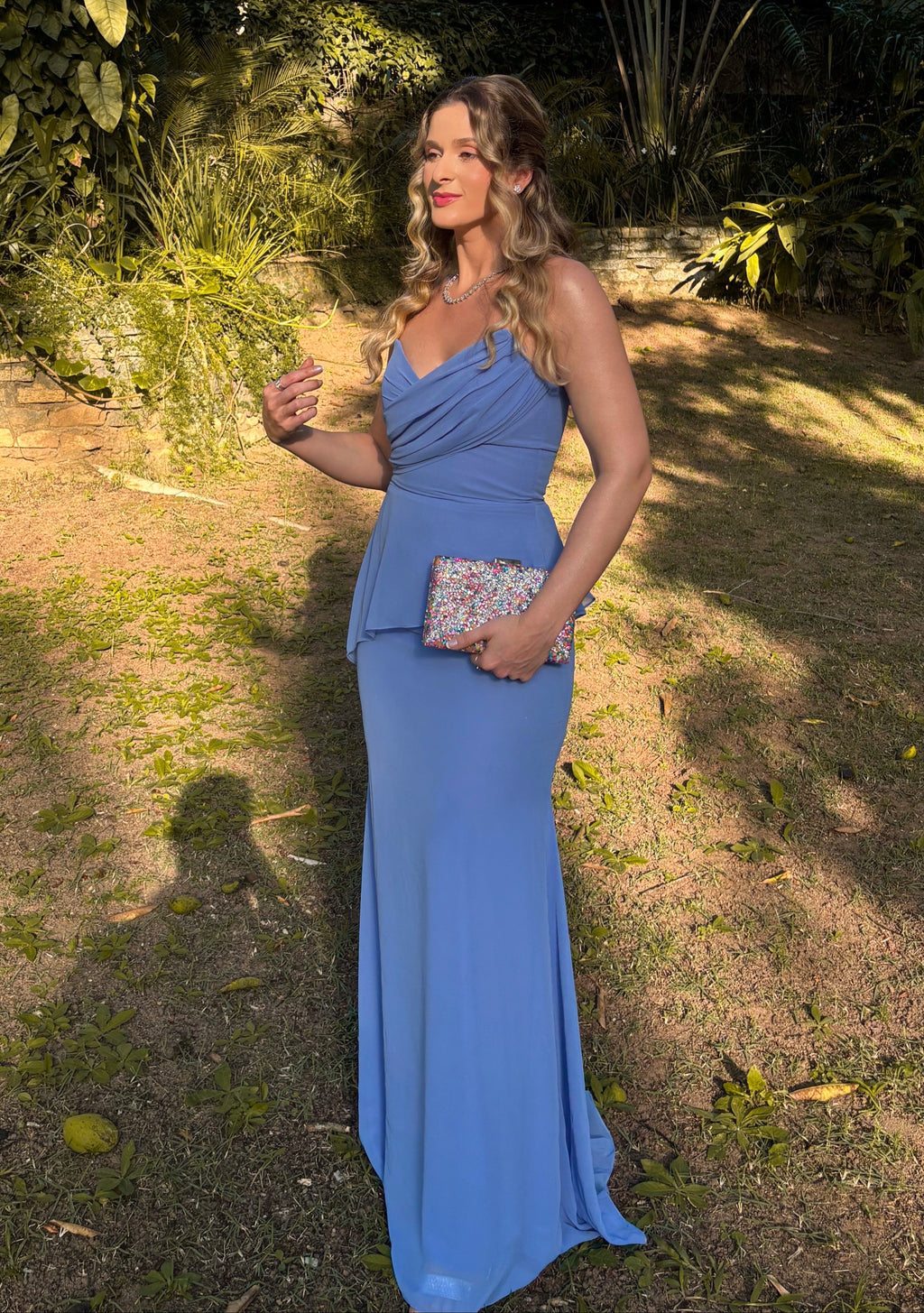 Vestido azul bebê tamanho 36