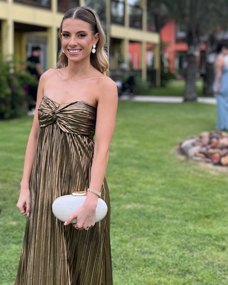 bolsa clutch pérola