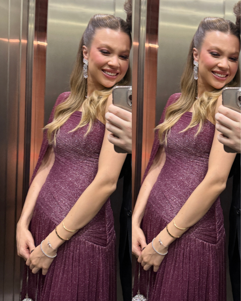 vestido lurex vinho