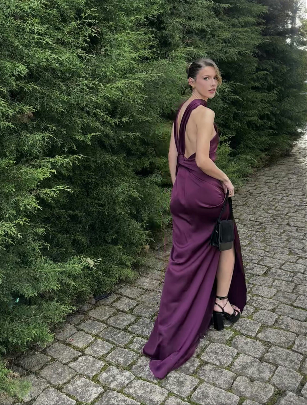 vestido nó roxo Minu