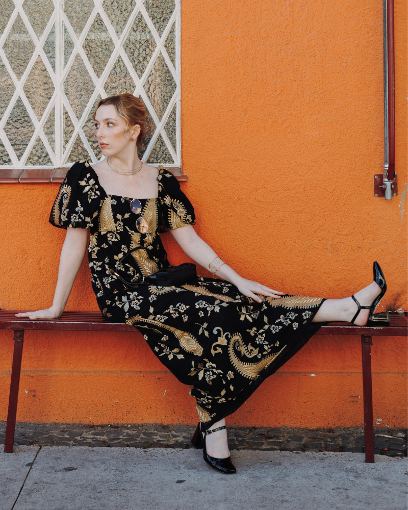 vestido paisley