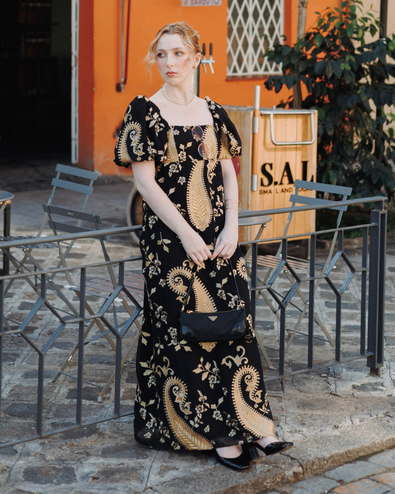 vestido paisley
