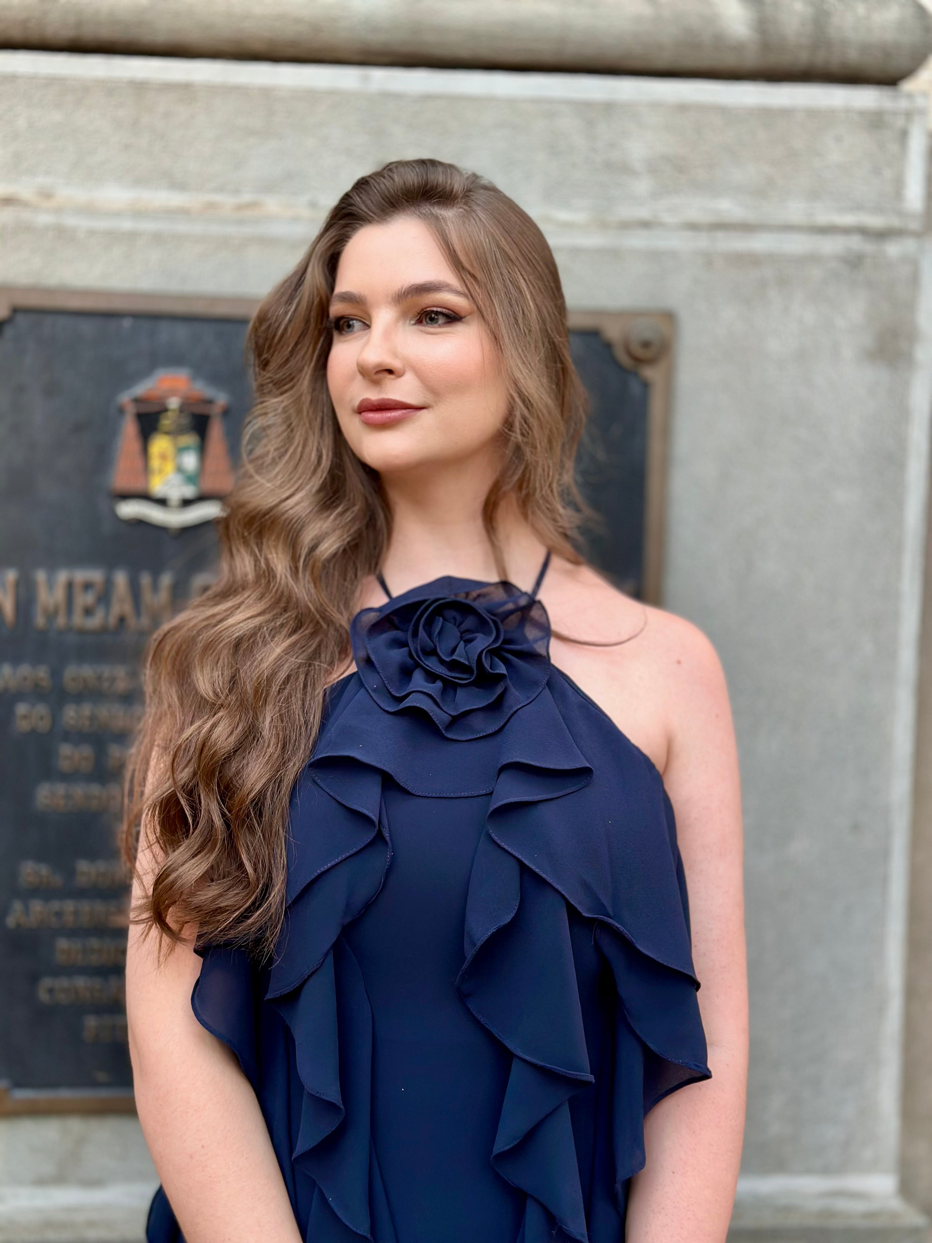 Vestido longo Tamanho P, mas veste tamanho 38 e 40