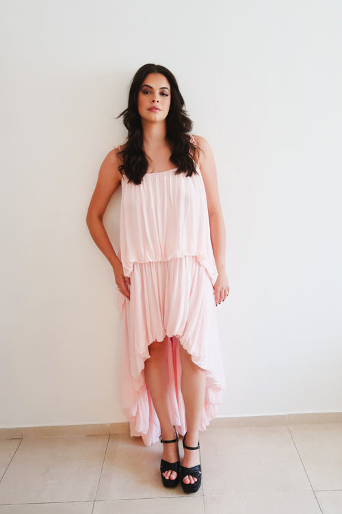 Vestido rosa balonê - Tamanho G