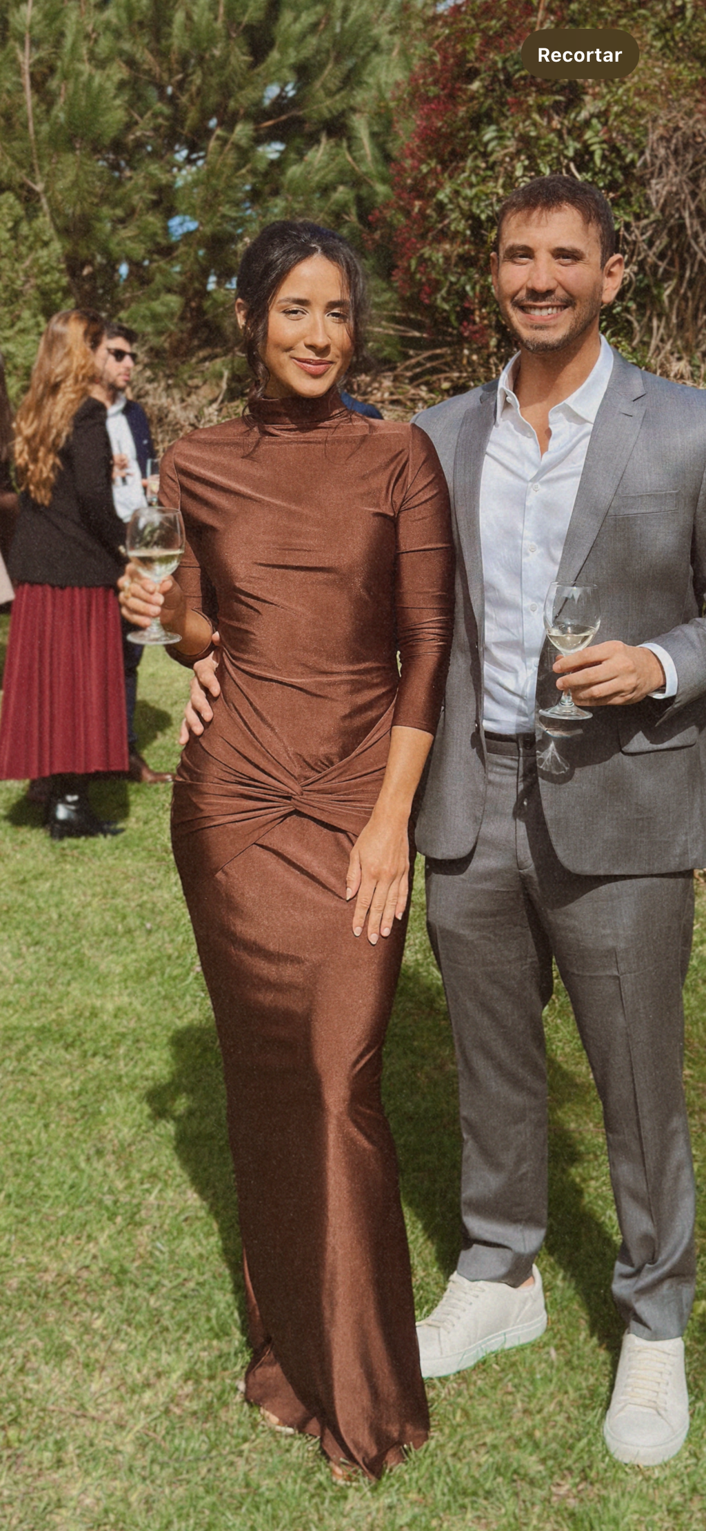 Vestido marrom