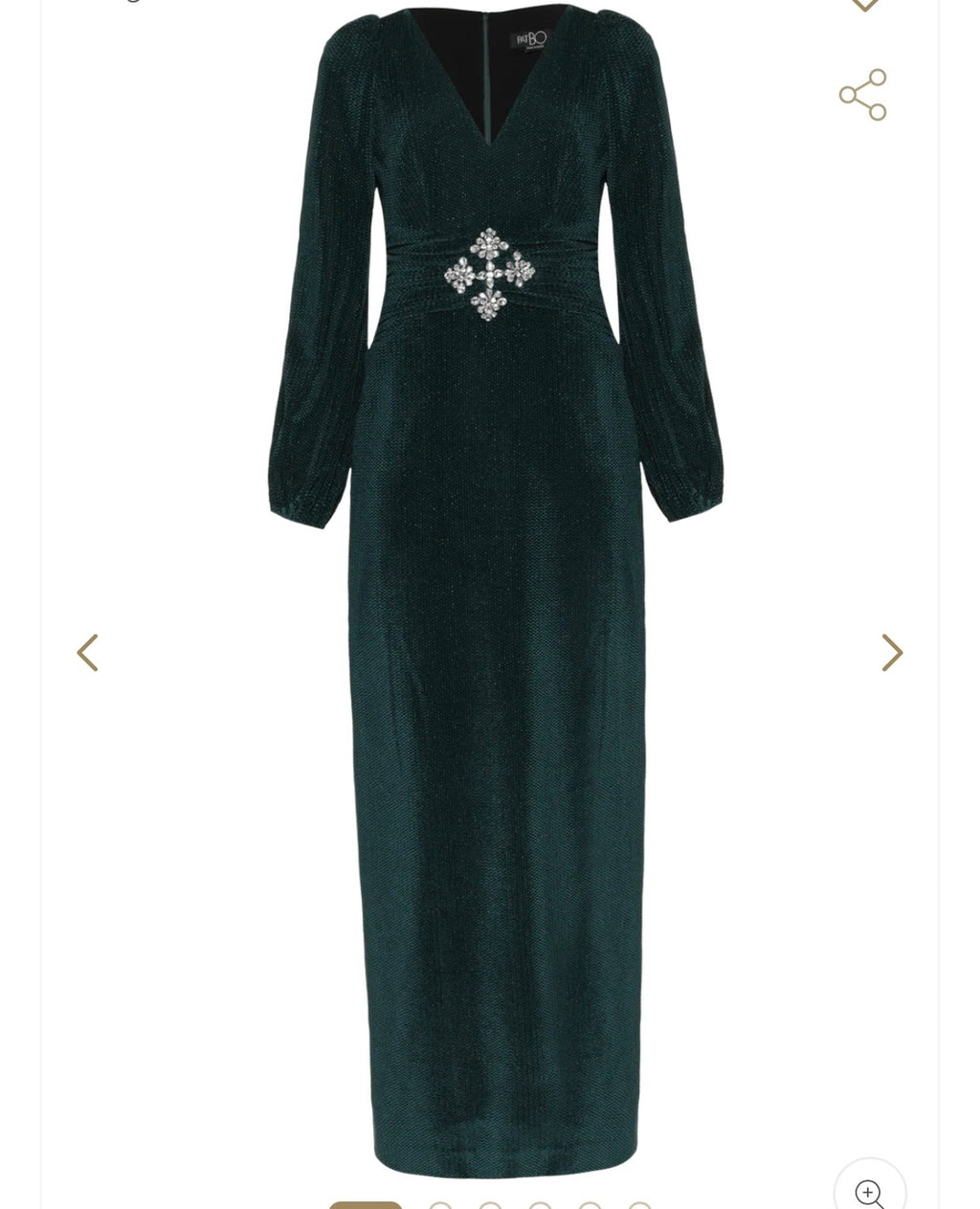 vestido mangas veludo verde
