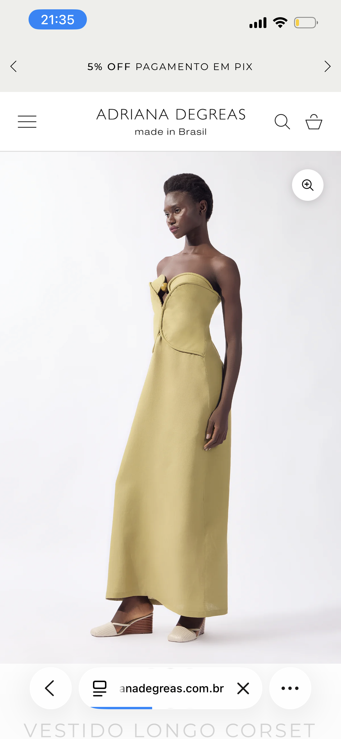 Vestido longo corset liso, verde pistache, tamanho P