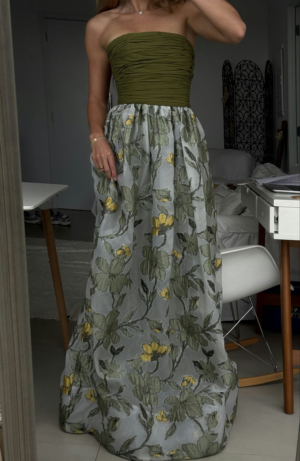vestido jacquard dgaia