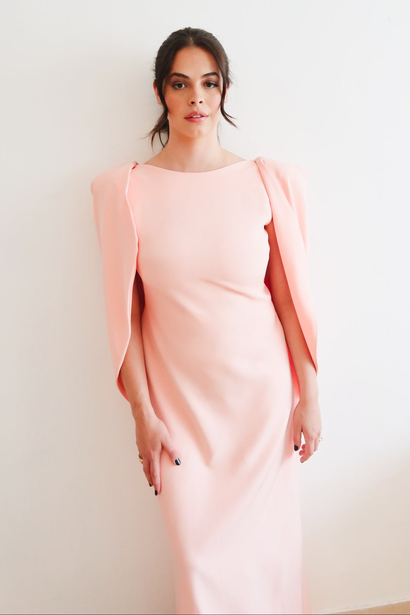 Vestido rosa costas abertas - Tamanho 38