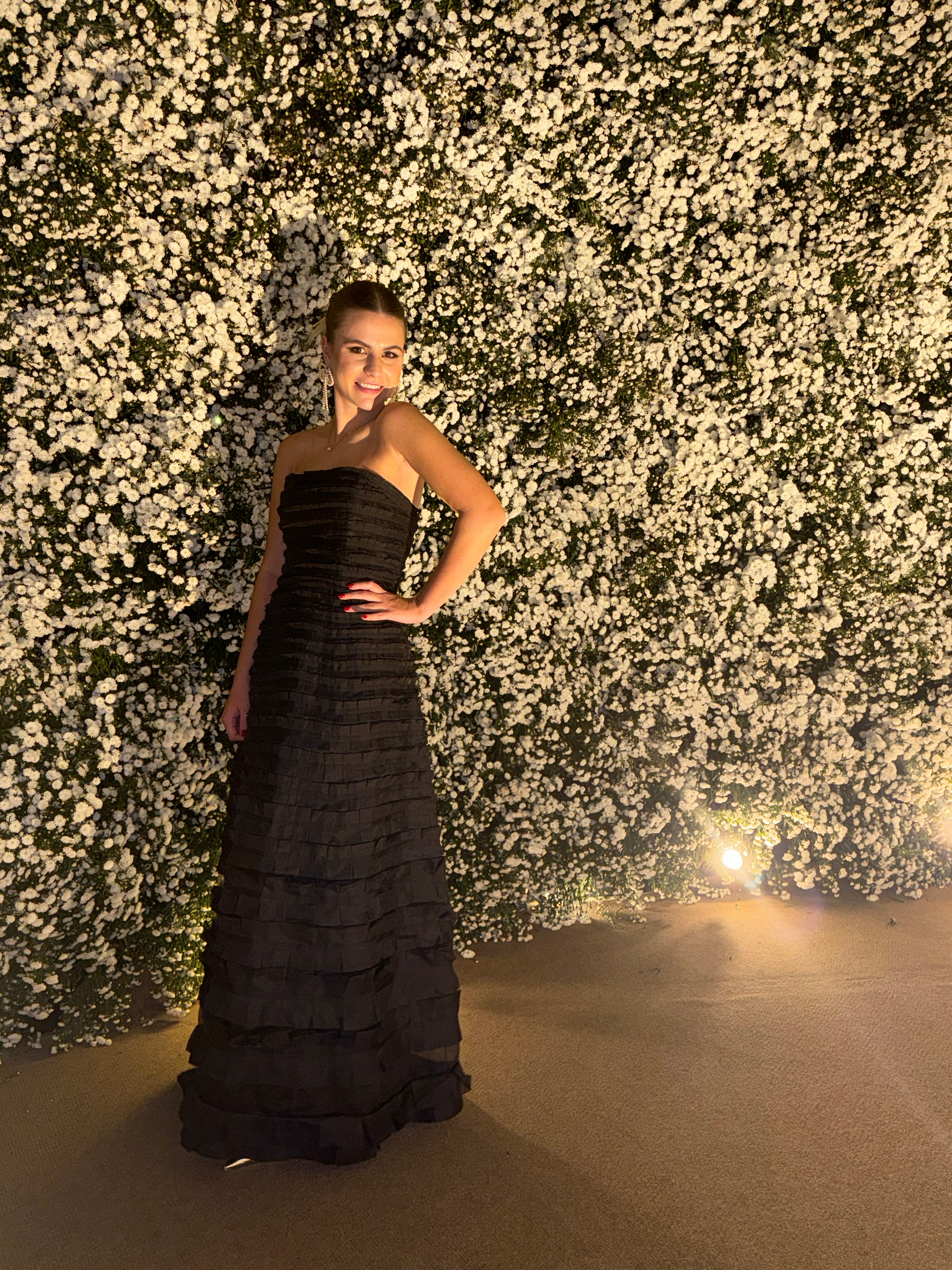 vestido tomara que caia preto