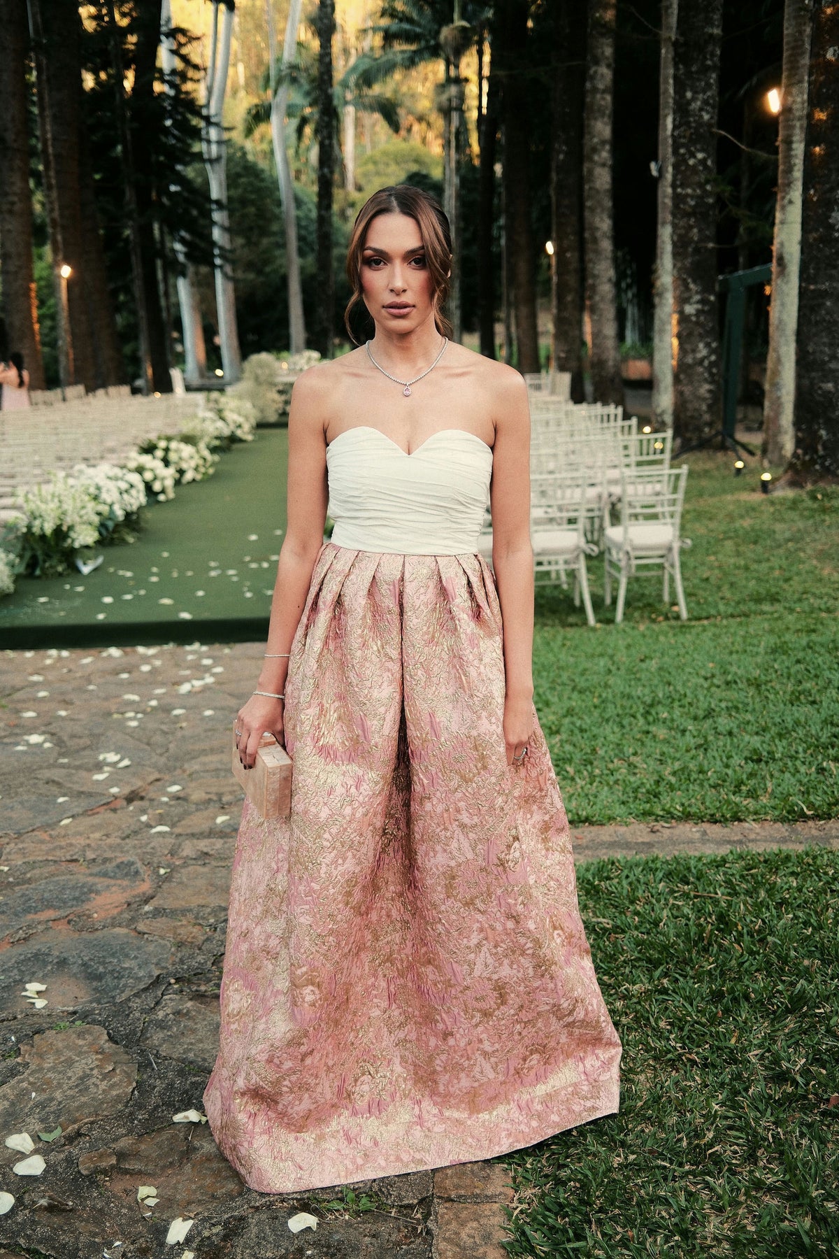 Vestido brocado - tamanho 36
