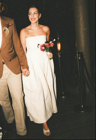 vestido estrutura aluf branco