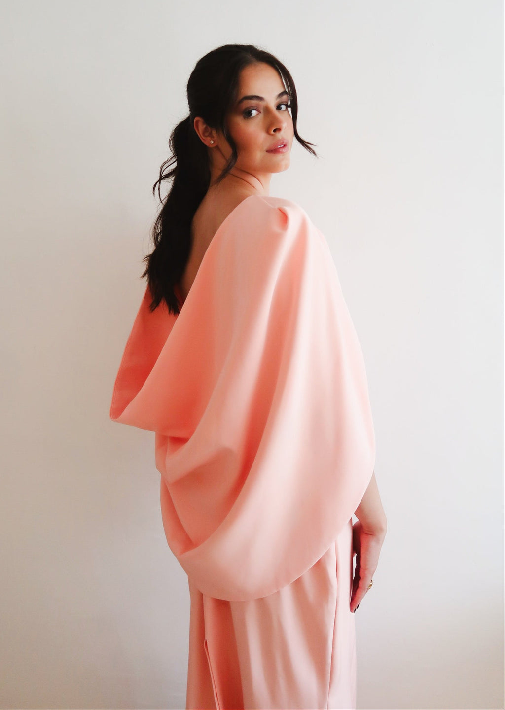 Vestido rosa costas abertas - Tamanho 38