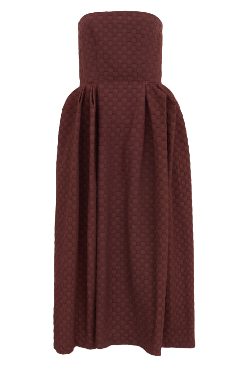 vestido estrutura aluf bordô