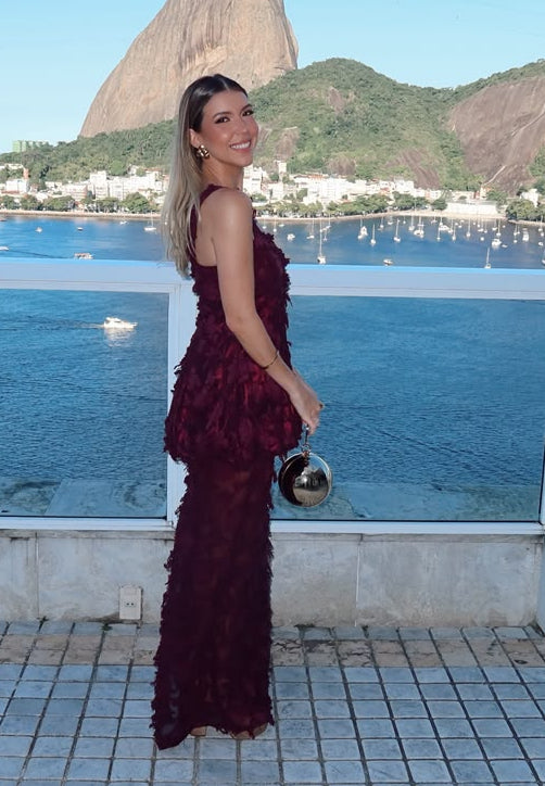 Vestido Texturizado Balonê