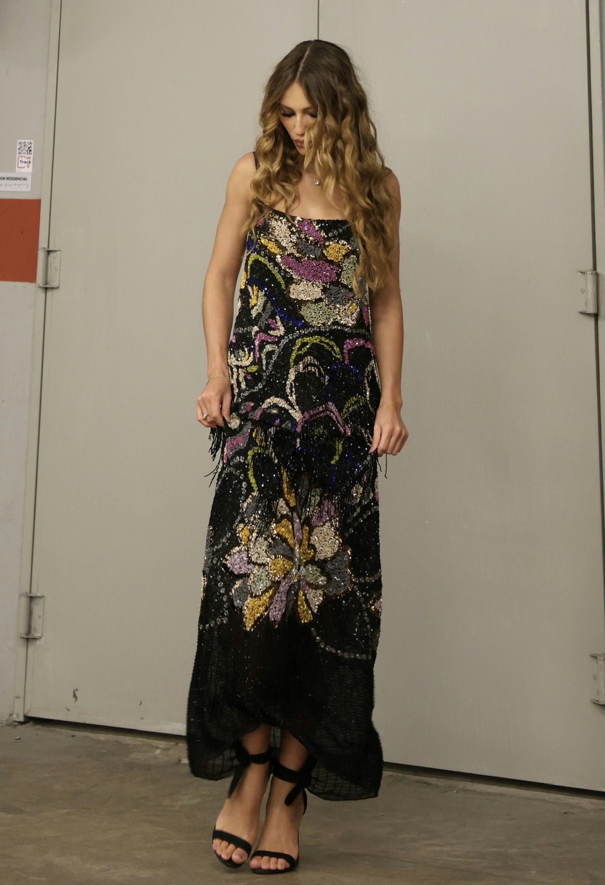 vestido bordado dgaia