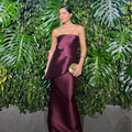 vestido escamas marsala