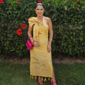 vestido midi bananeira amarelo