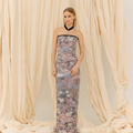 vestido tubinho jacquard estampa