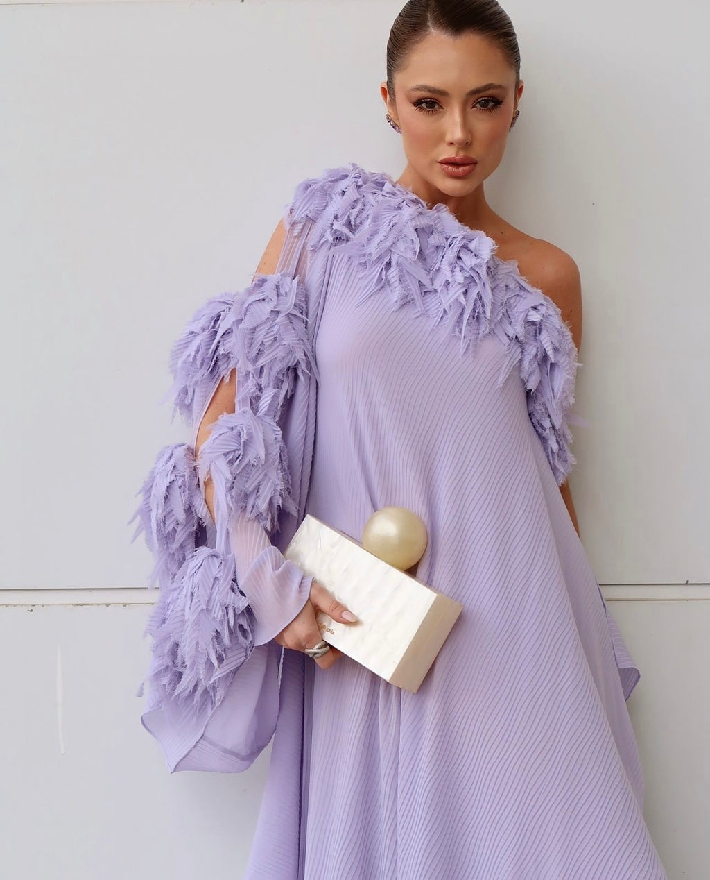 vestido assimétrico chaouiche