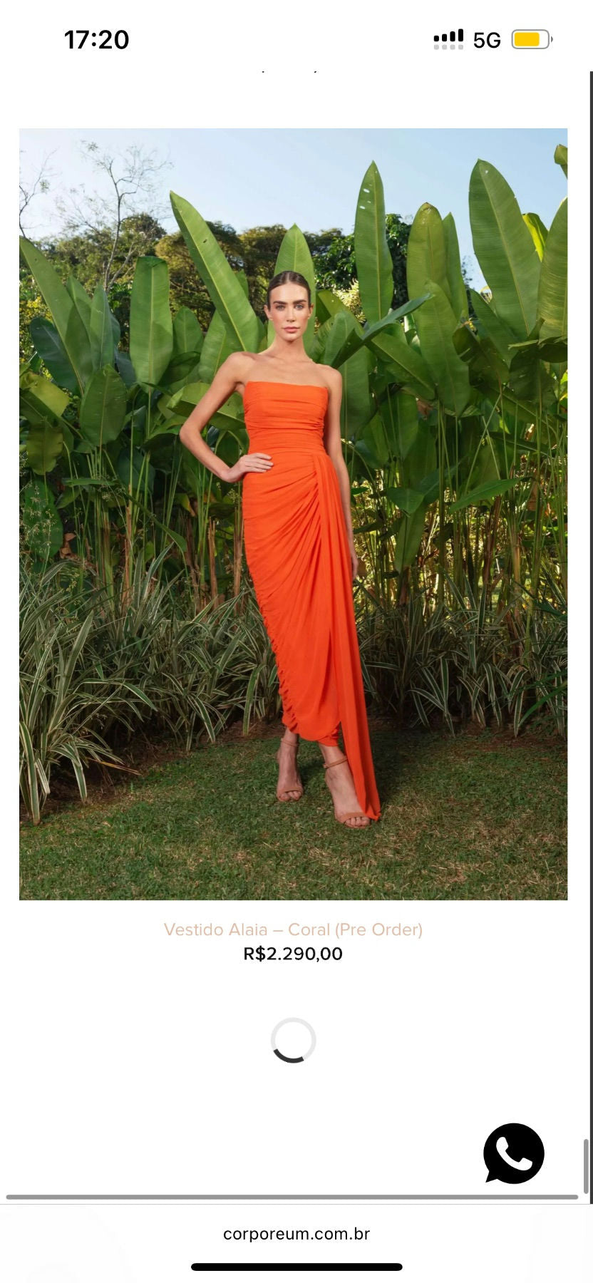 Vestido Laranja
