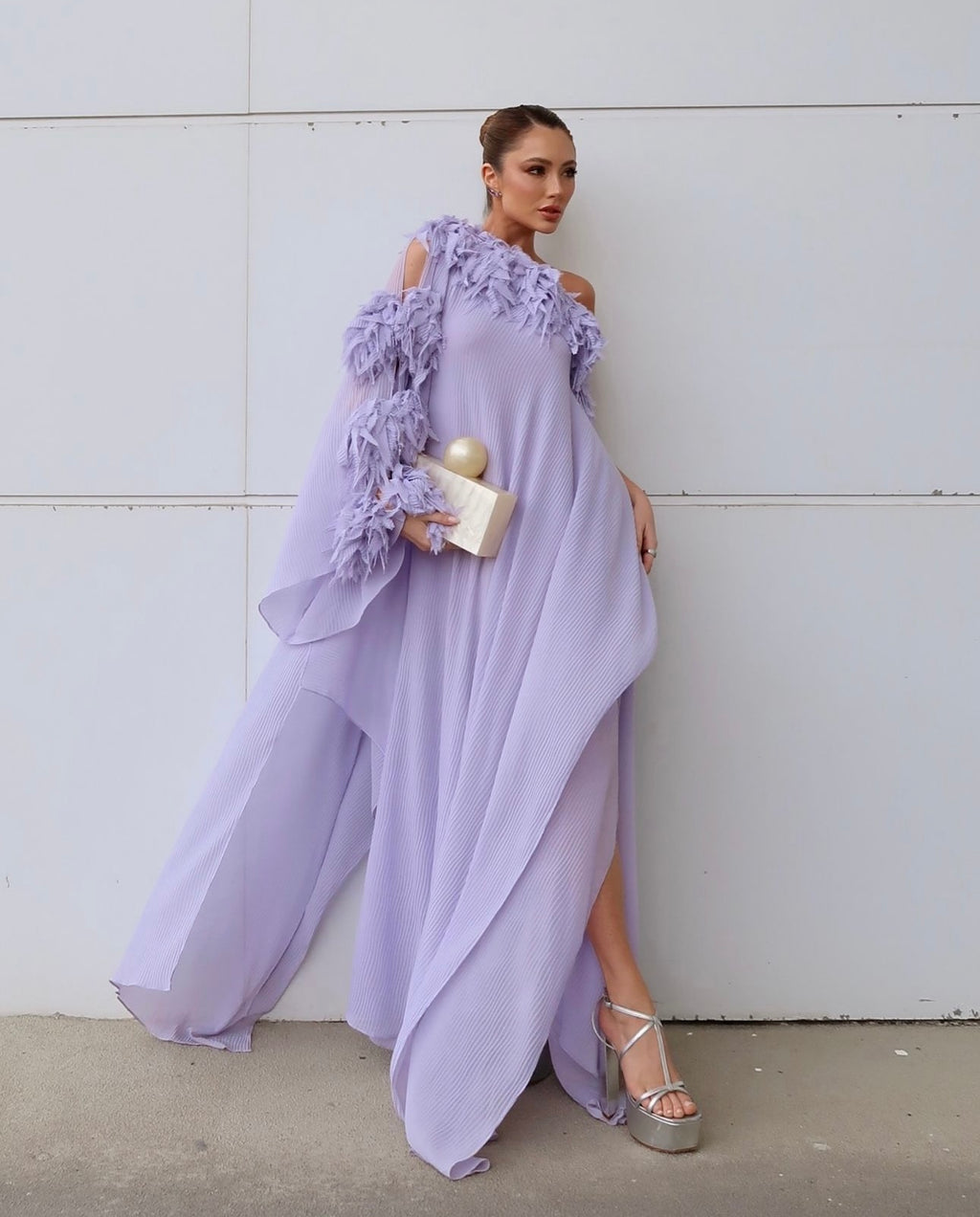 vestido assimétrico chaouiche