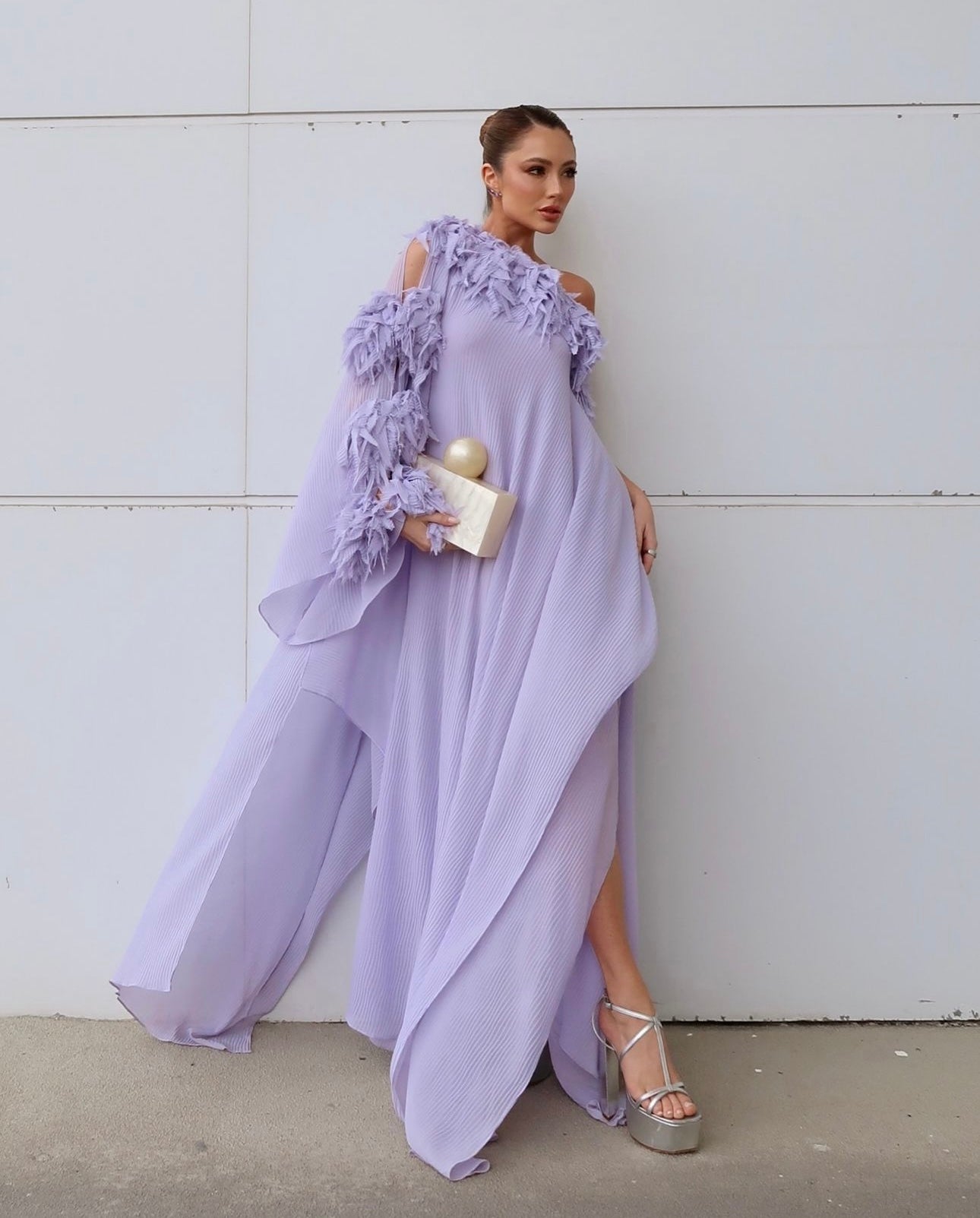 vestido assimétrico chaouiche