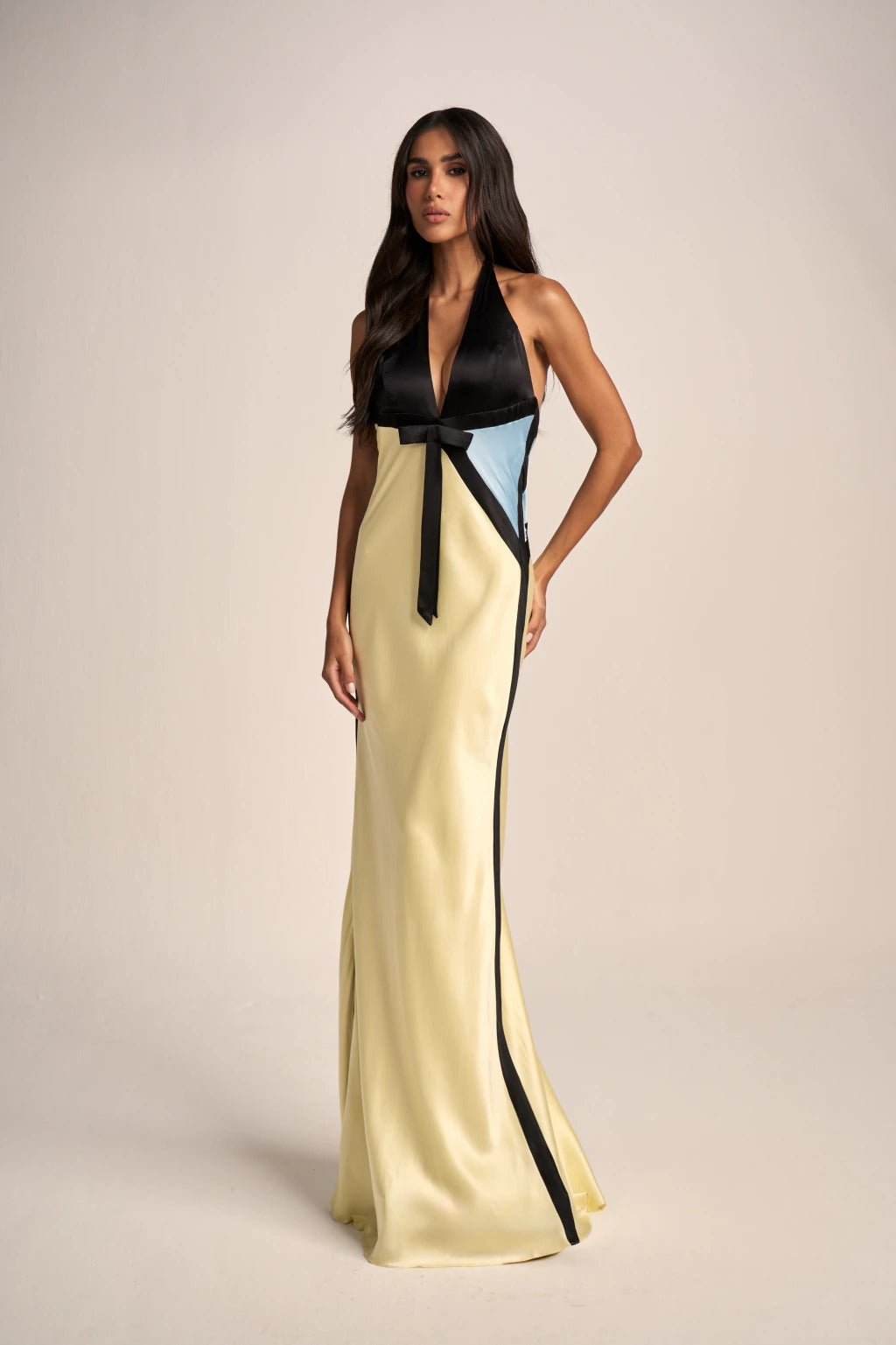 vestido olímpia acetinado vessi