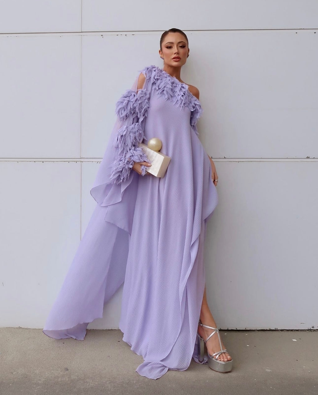 vestido assimétrico chaouiche