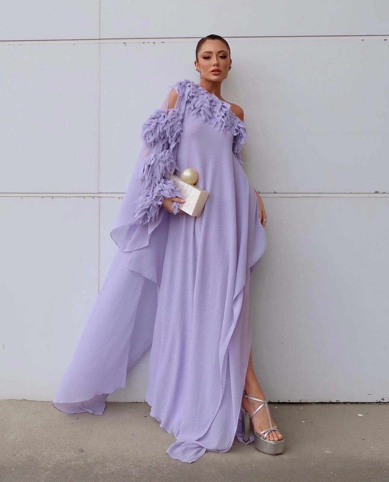 vestido assimétrico chaouiche