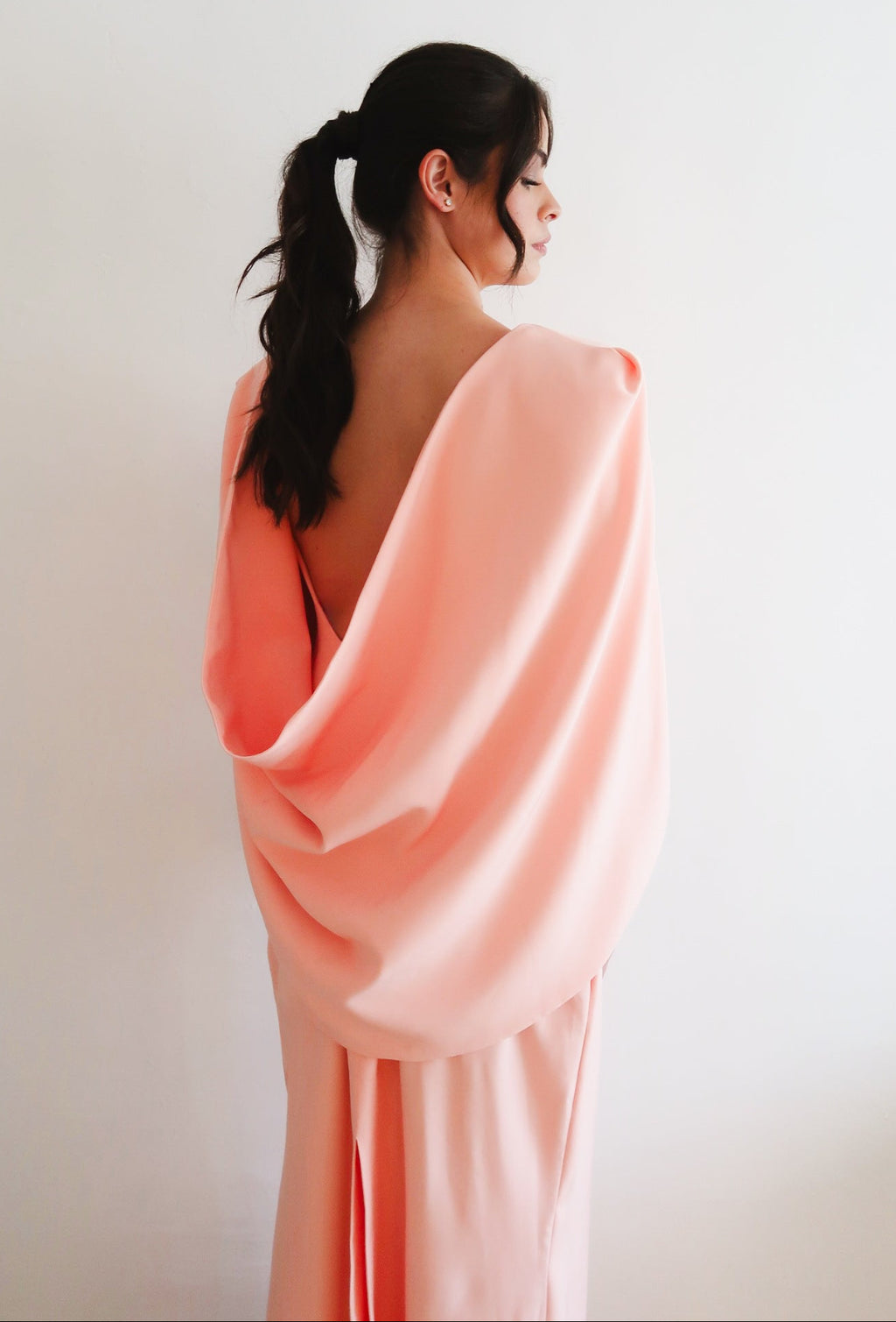 Vestido rosa costas abertas - Tamanho 38
