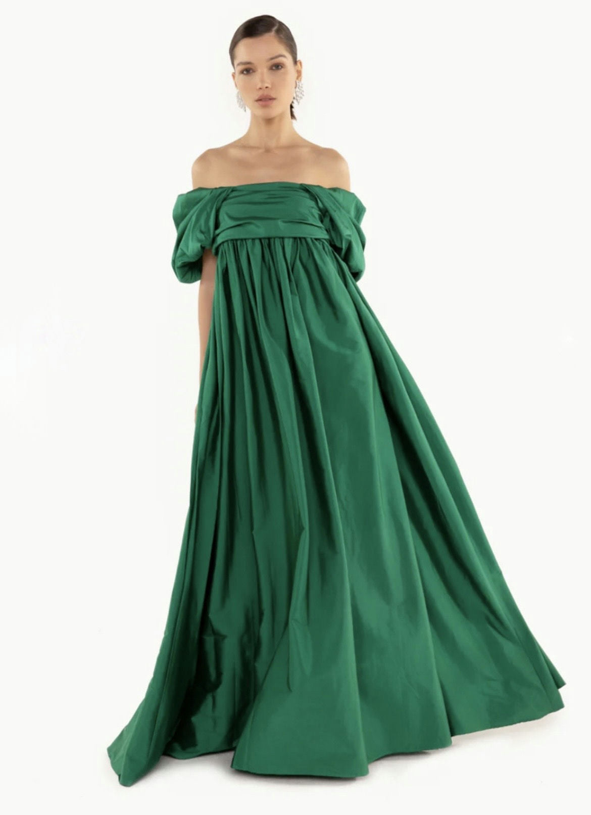 vestido busto faixa verde