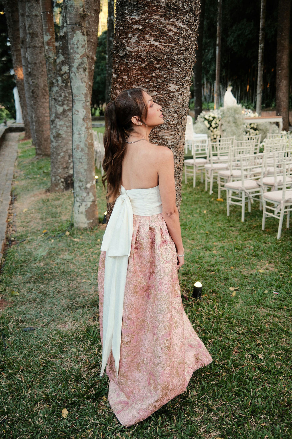 Vestido brocado - tamanho 36