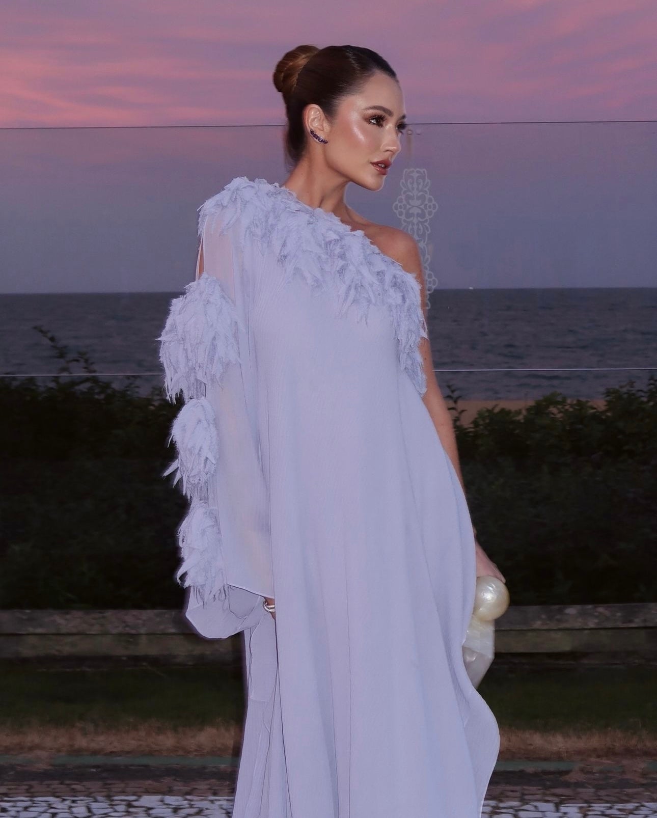 vestido assimétrico chaouiche