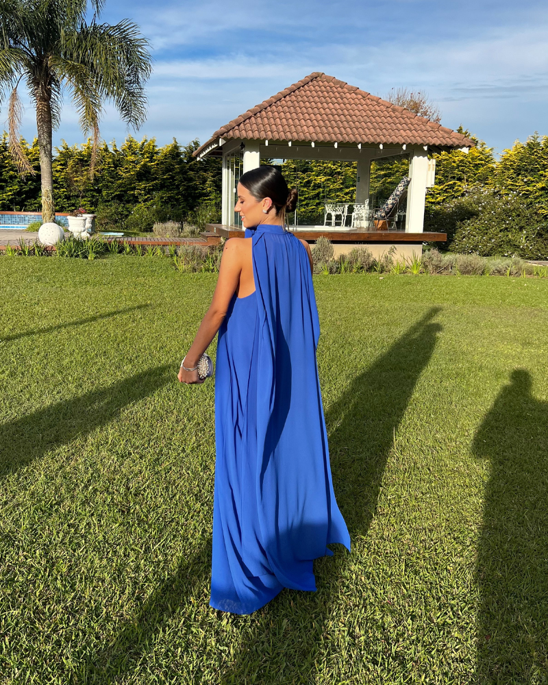 vestido flor azul