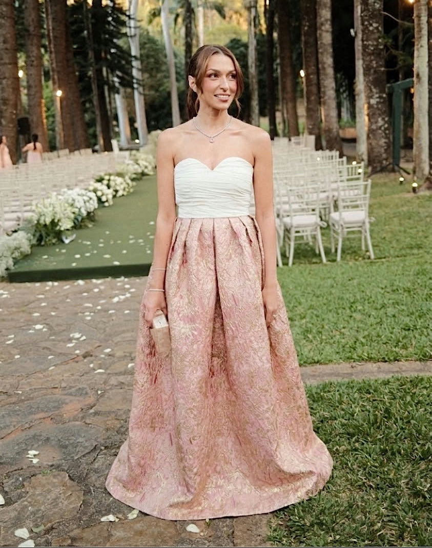 Vestido brocado - tamanho 36