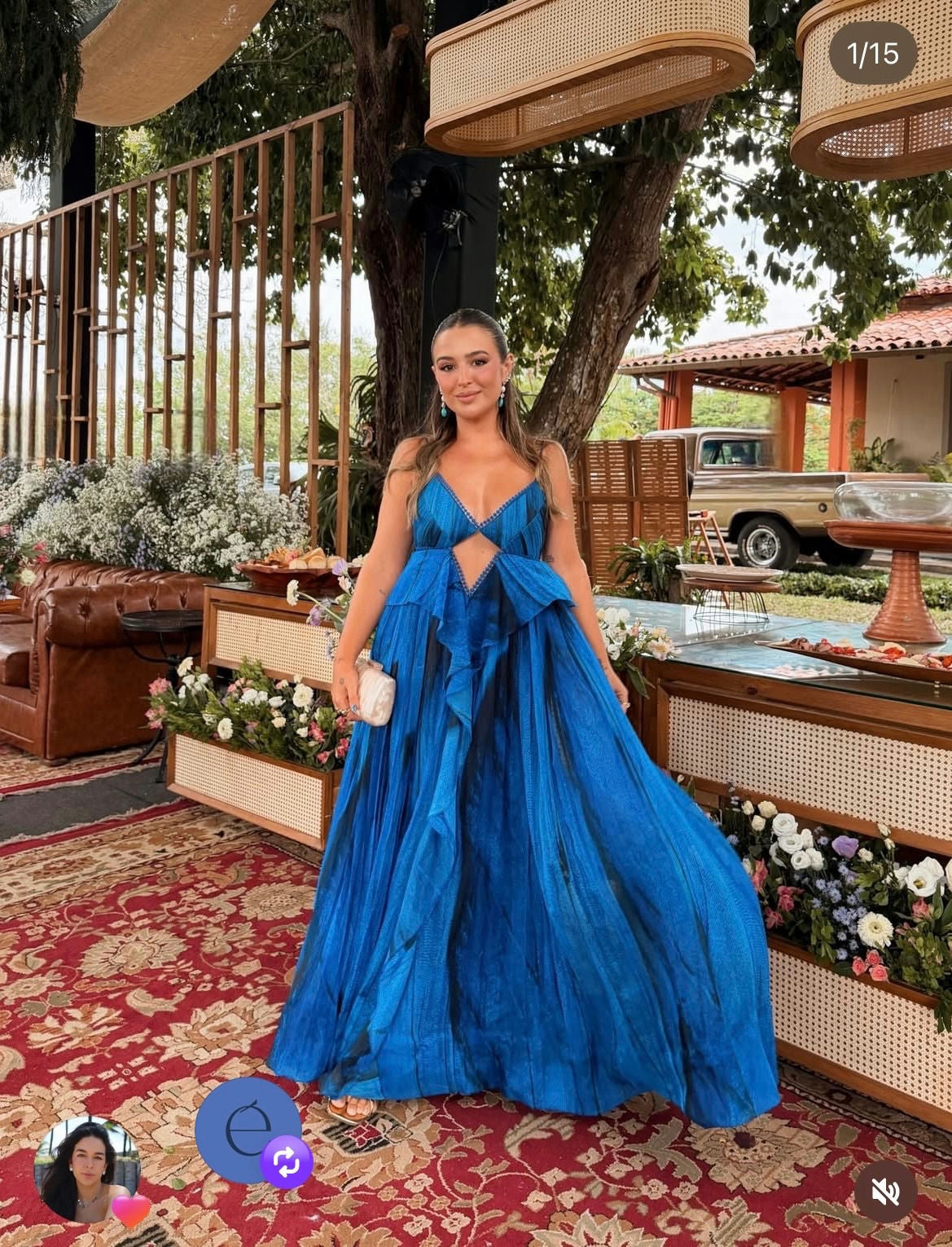 vestido leve azul skazi
