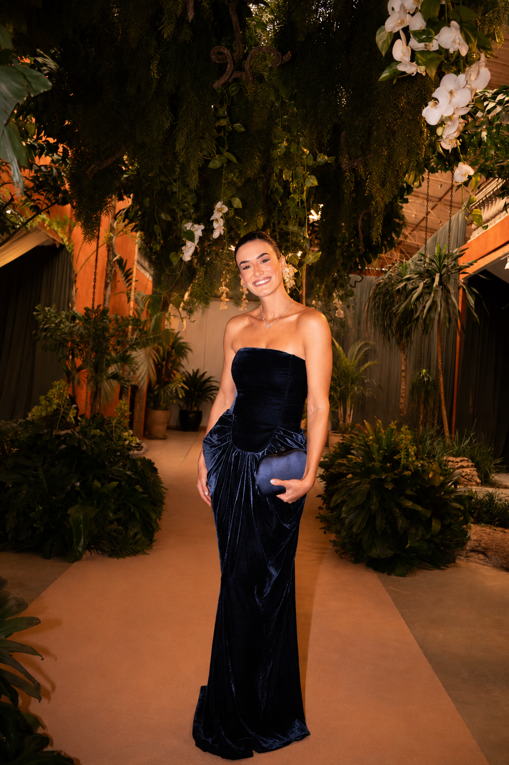 vestido corset veludo azul