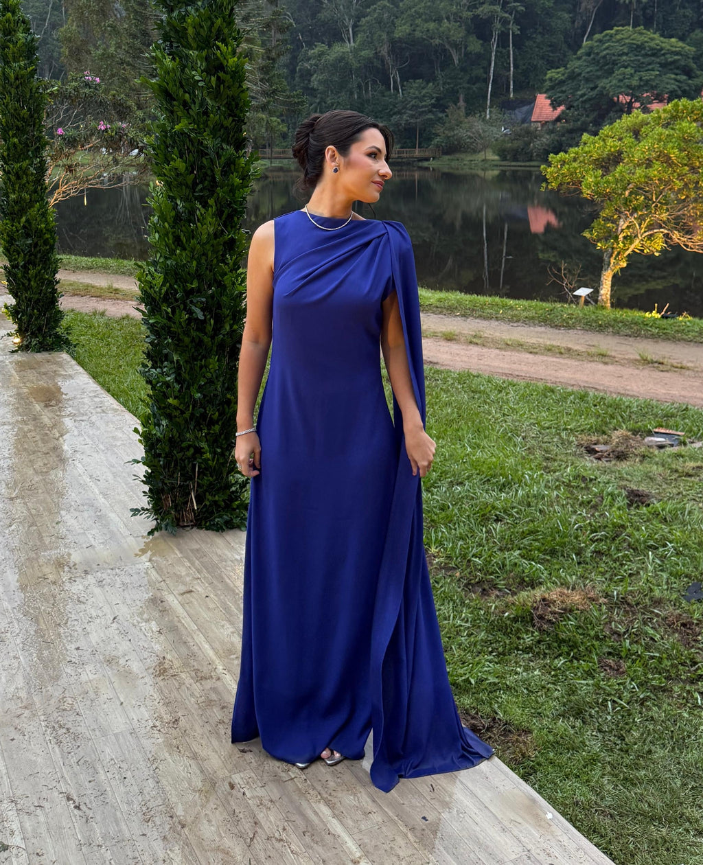 Vestido azul tamanho 38