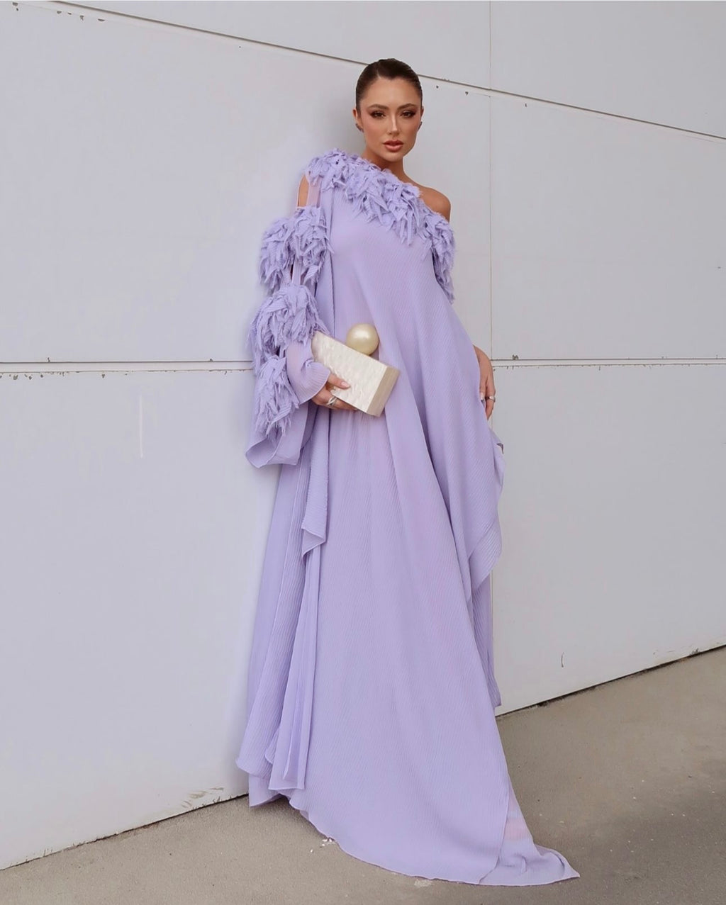 vestido assimétrico chaouiche