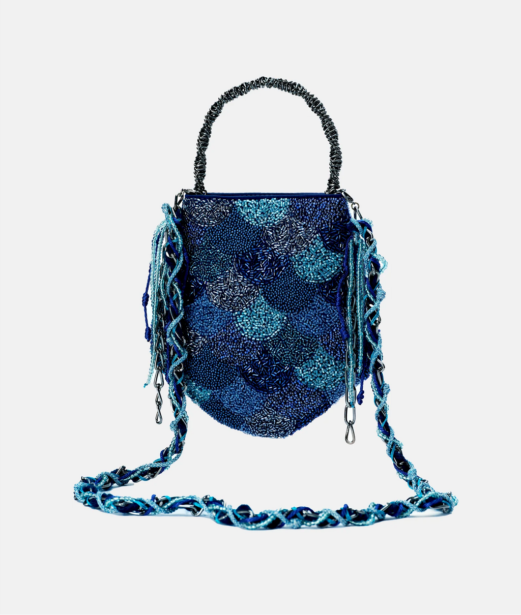 bolsa bordada azul