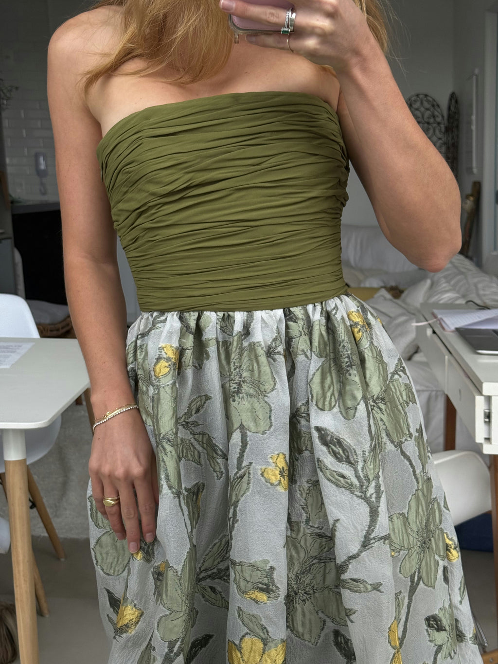 vestido jacquard dgaia