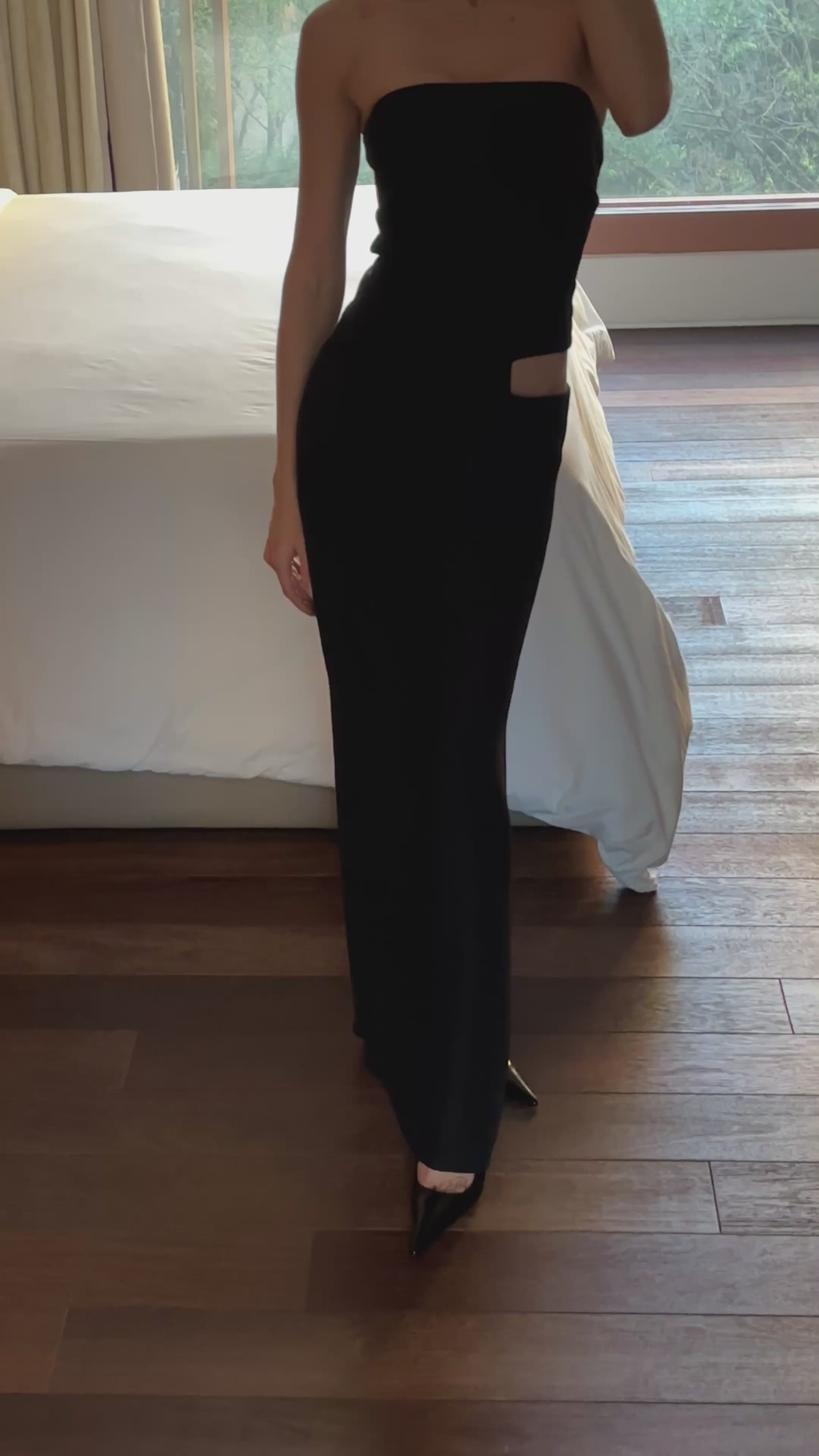 vestido recorte haight preto