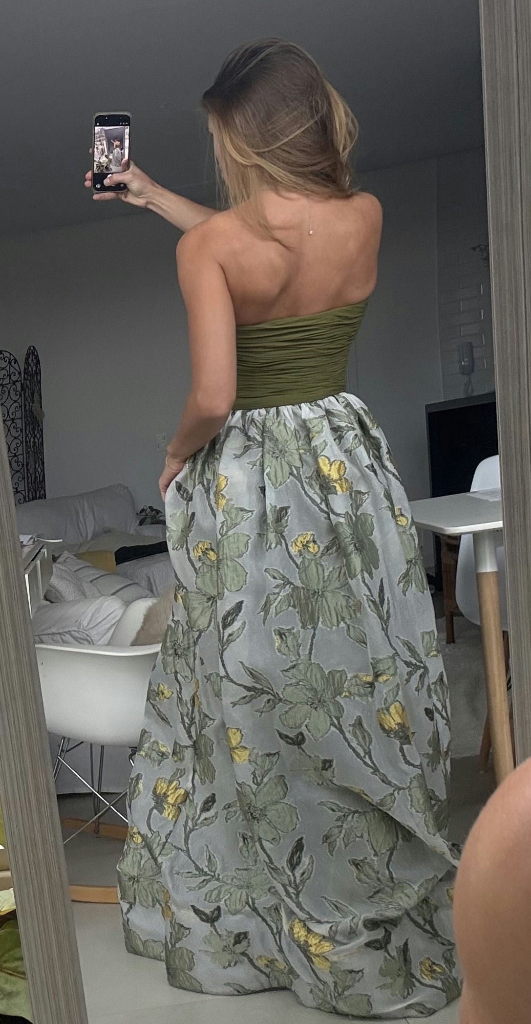vestido jacquard dgaia